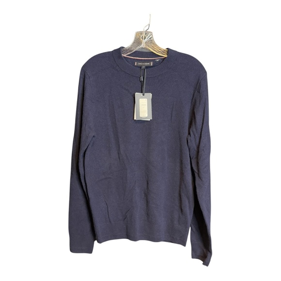 TOMMY HILFIGER 100% Cashmere Sweater Navy Blue Crewneck NWT Small